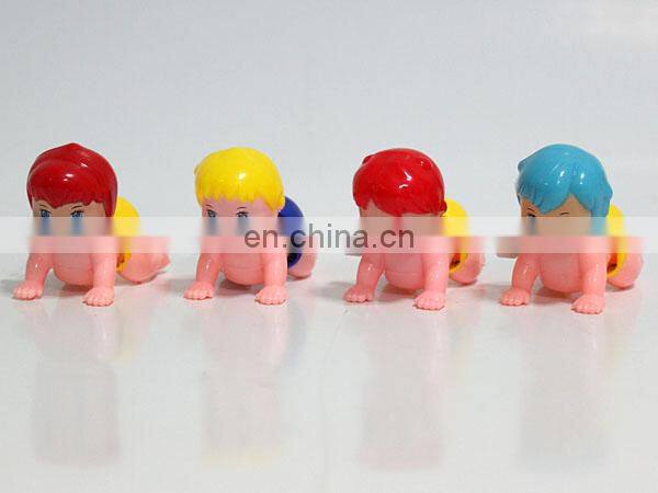 Funny cheap small climb baby wind up toys Eco-friendly ABS plastic promotion capsule toys for kids EN71 6P CE