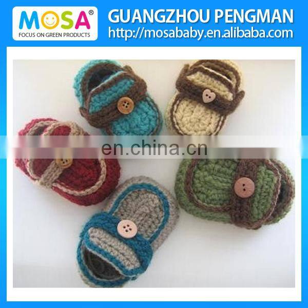 Handmde Crochet Baby Booties - Crochet Baby Shoes - Green Baby Girl Booties - Crochet Mary Janes - Handmade Fashion Baby Booties