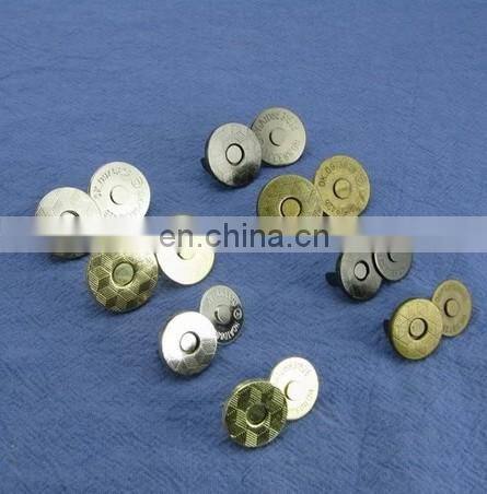 2018 metal double face rivet magnet button
