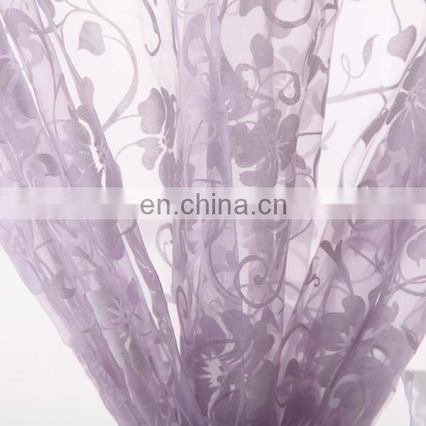 Fancy Pink New Design Window Fabric Organza Curtain