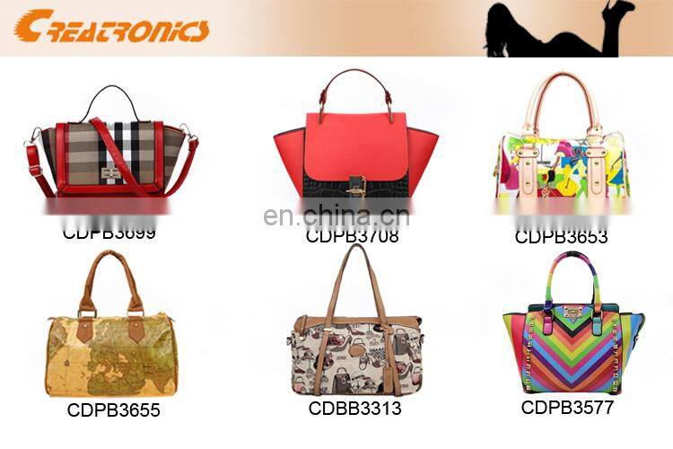 CR Hot Promotion fashion women leather PU soft handbag designer laptop bag shoulder bags women bag