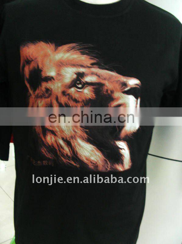 3D t shirt Printer Printed Short Sleeves Black t shirts