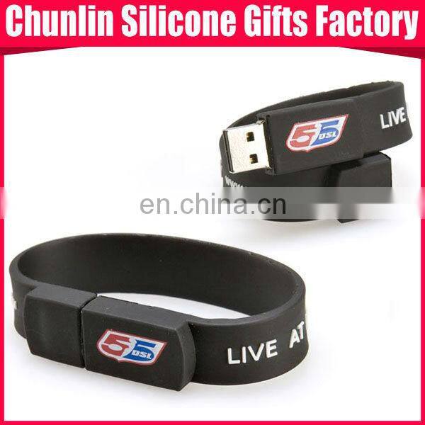 usb flash drive wristband usb silicone bracelet