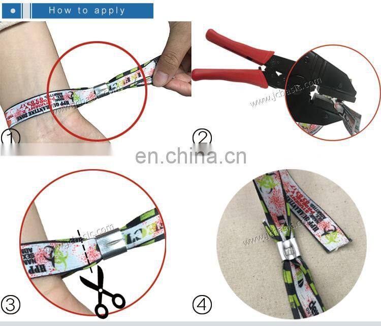 Custom Cheap Festival Woven Wristbands / polyester wristband / Fabric wristbands