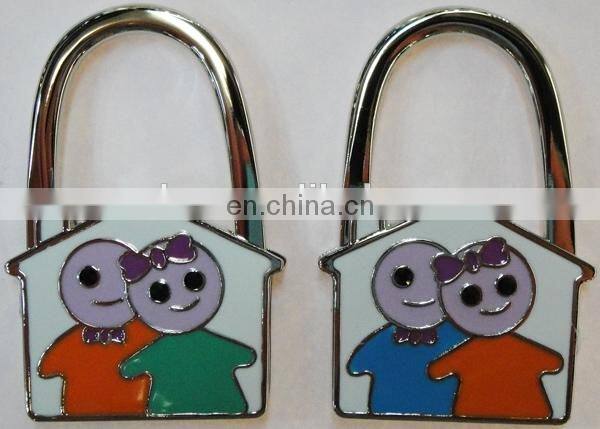 Promotional bag accessory with handbag shape foldable bag hanger