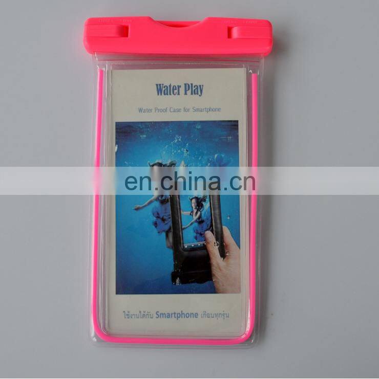 China made plastic waterproof mobile bag pvc phone bag water proof bag