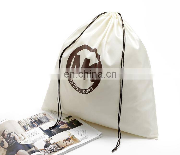 Wholesale cotton cloth drawstring bag custom logo