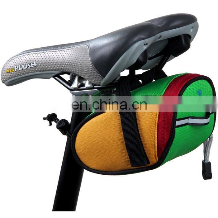 Trunk Bag Black - w/ Rear Light Clip Attachment & Reflective Trim - Bicycle Trunk Bag Cycling Rack Pack Bike Rear/bike seat bag