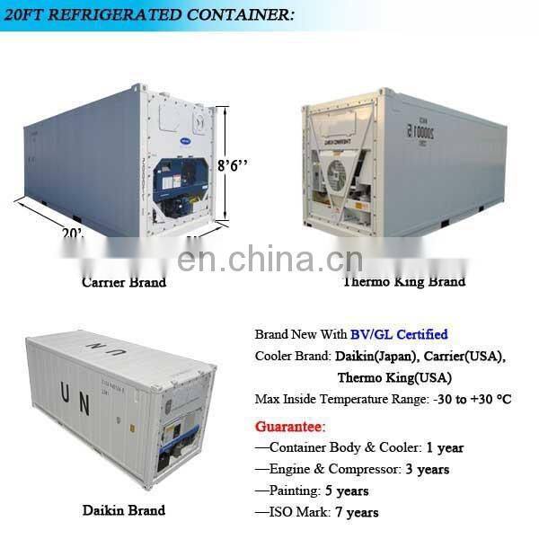 Solar Power Reefer Container 20ft Container Cold Room