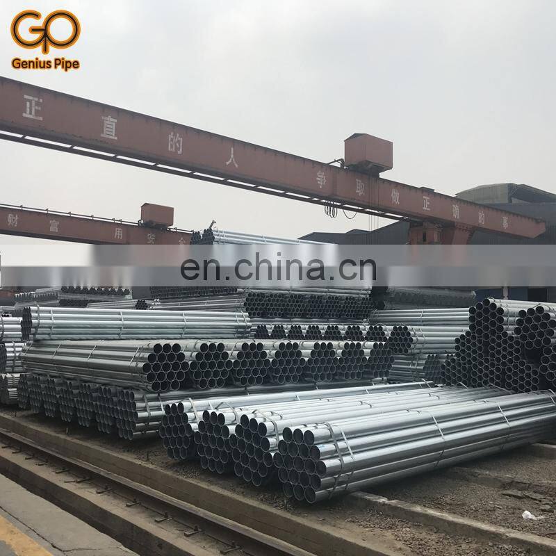 Round diameter 30cm Section Shape and bare 3pe painted Surface Treatment green tube galvanized steel pipe