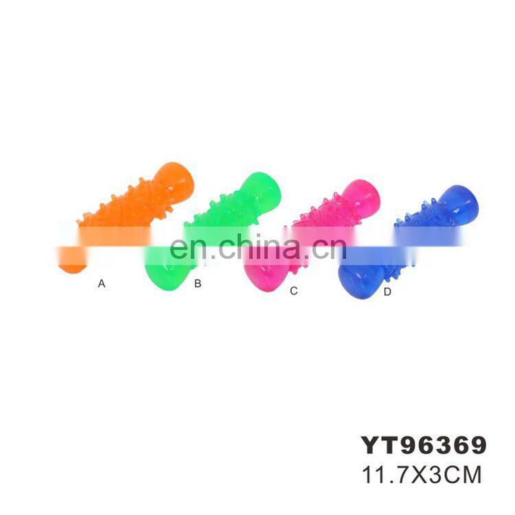 Round dog bite toys TPR soft chew dental toys for dog