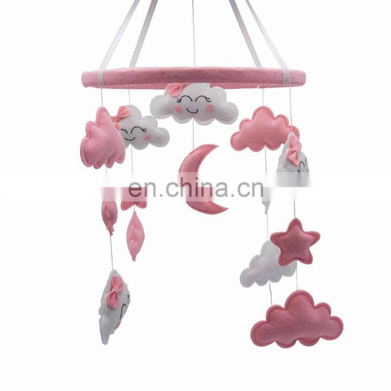 Colorful Felt Cloud Shape Felt Baby Mobile