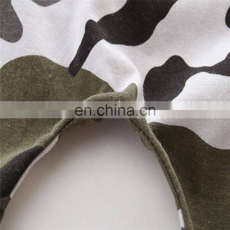 Short /long sleeve shirt and camouflage pants sets 2PCS children baby clothes set kids suit wholesale
