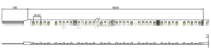 Dual chip SMD5050 led flexible light 120leds/m color temperature adjustable cct 3528 led strip