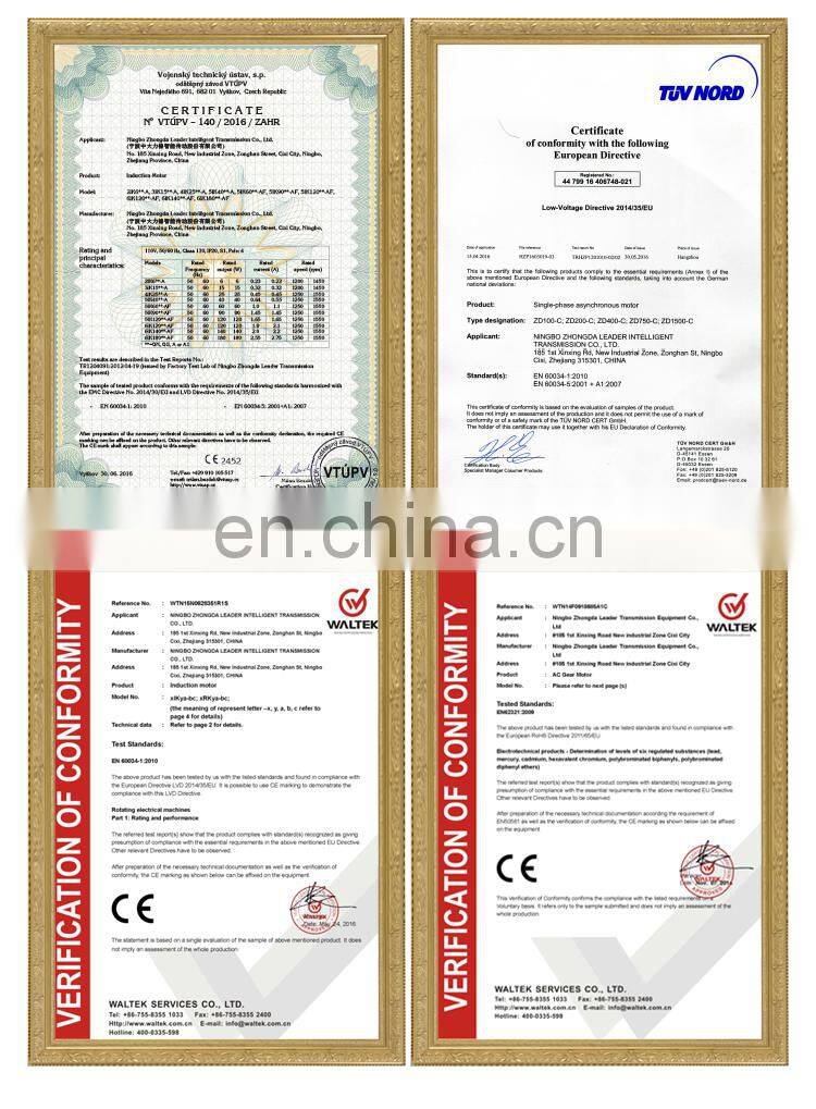 90mm 90W gear motor Induction Motor