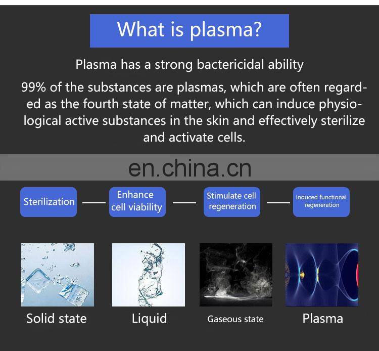 Portable 2 in 1 plasma Technology deep cleaning face lift fine line removal medical beauty machine