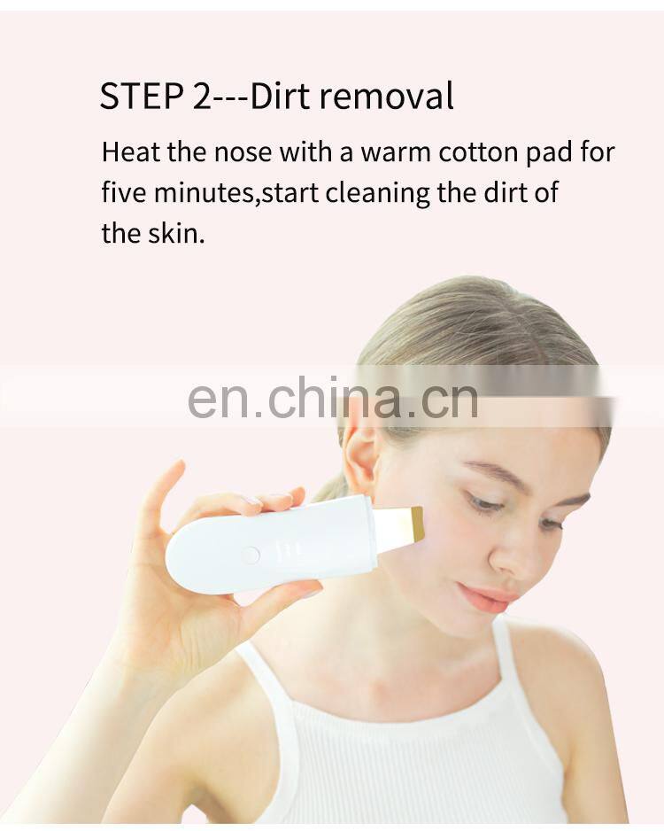 New products face scrubber ultrasonic facial scrubber beauty device
