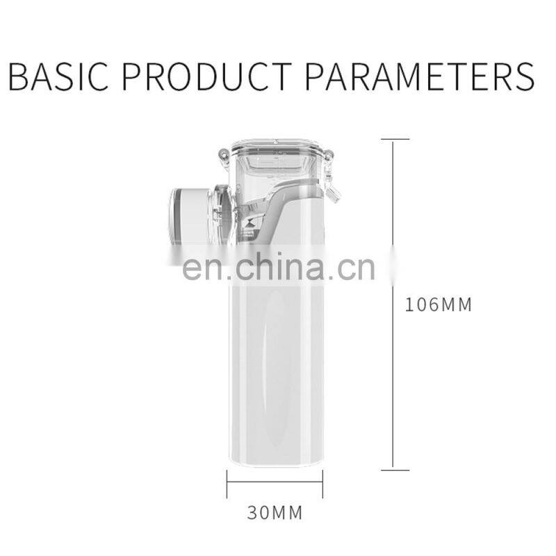 Home Inhaler Nebulizer Low Decibel Ultrasound Atomizer Handheld Adult&Kid Portable Micro Mesh Atomizer High Low 2Gear Humidifier
