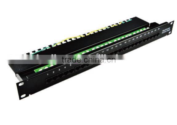 FTTH unshielded 25 port voice patch panel