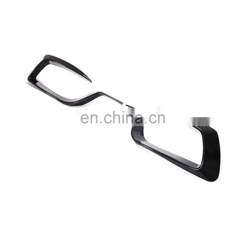 Modify Luxury W447 V Class Dry Carbon Fiber Front Bumper Car Canards for Mercedes Benz V220D V250 4-Door 2020-2021