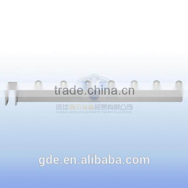 Heavy duty clothes display hook for crossbar