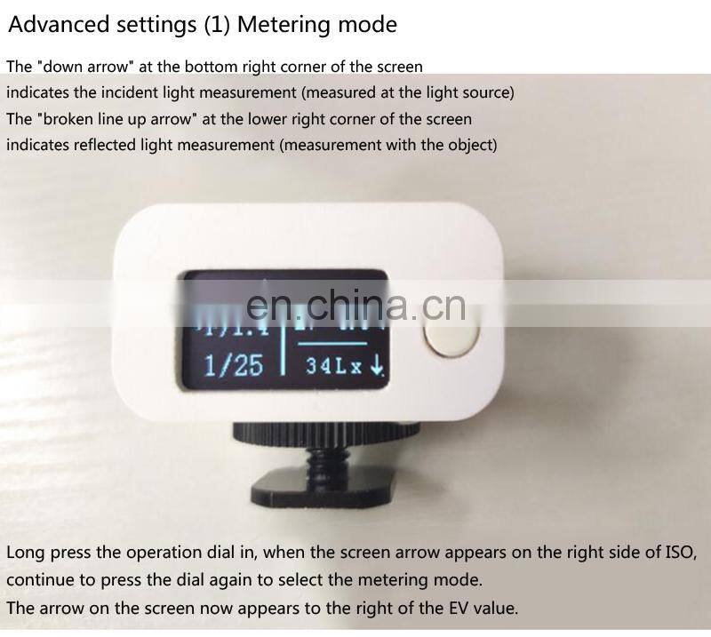 ZB-M08 Set-top Reflection Incident Light Metering Film Photography Luminometer Camera Light Meter