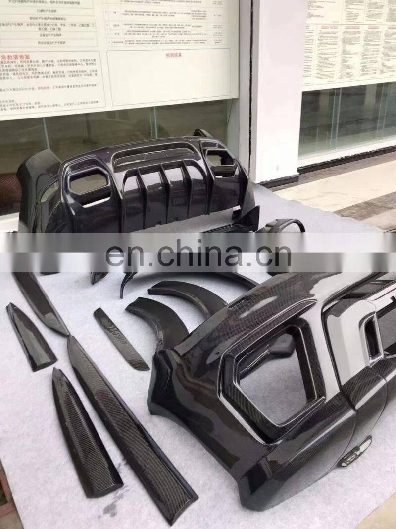 Runde ASPEC Style CF& FRP Wide Body Kit Front Bumper Rear Bumper Side Skirt Fender For Land Rover RANGE ROVE SPORT 2014-2018
