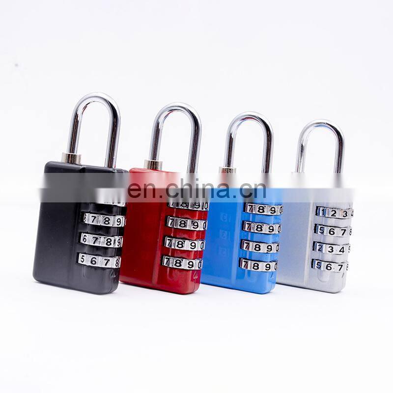 2020 new arrival 4 digit zinc alloy combination travel locks luggage padlock kid suitcase lock