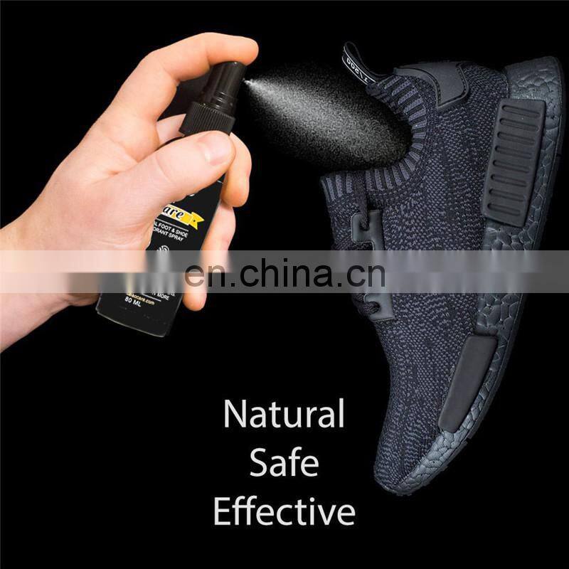 Natural Shoe Deodorant Spray, Foot Deodorizer, Organic Sneaker Odor Eliminator for Smelly Stinky Feet