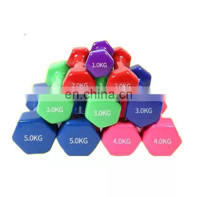20kg Free Weight Lifting Gym Equipment Mancuernas 10Kg Weights Hantel Hexagon Hexagonal Dumbell Rubber Hex Dumbbells Sets