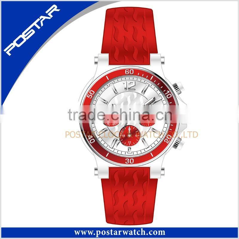 Multiselection Elegant Colorful Quartz Silicone Band Watch