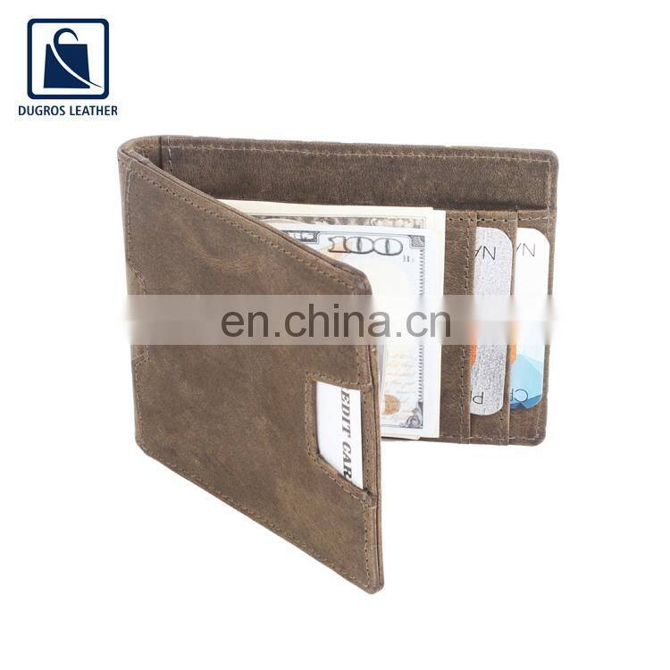 Wholesale Quantity Exporter of Hot Selling Luxury Pattern Genuine Leather Money Clip Wallet for Men