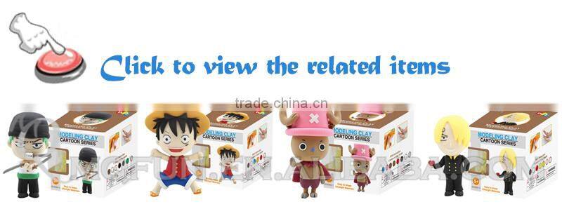 Mini Qute Bonnie kawaii boy Anime One piece Sanji DIY cartoon model building block plasticine clay educational toy NO.BN9994-3