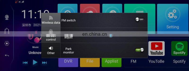 Car Surround Panoramic 4G android system car camera 10.26inch 1080P navigation gps DVR driving recorder with Smart Touch screen