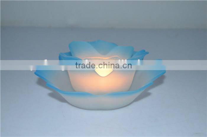 Lotus tealight candle holder candle jar flower candle