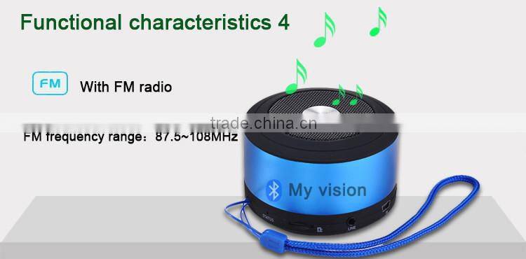 Deep bass outdoor hands free portalbe bluetooth speaker
