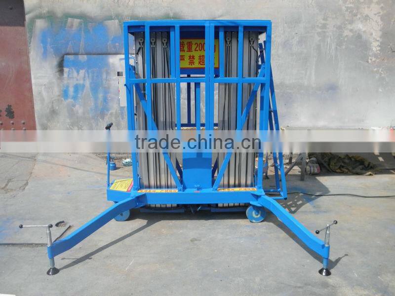 jichuanBrand ! double column movable aluminum alloy electric lift platform with extension working table