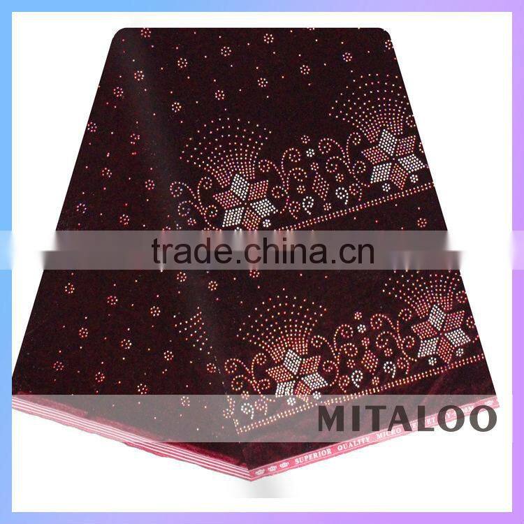 Mitaloo Wholesale Price Fancy Customized Silk Velvet Fabric MVL1503