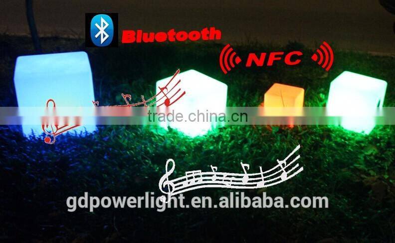 LED cube with bluetooth speaker stereo and remote control 4343B5