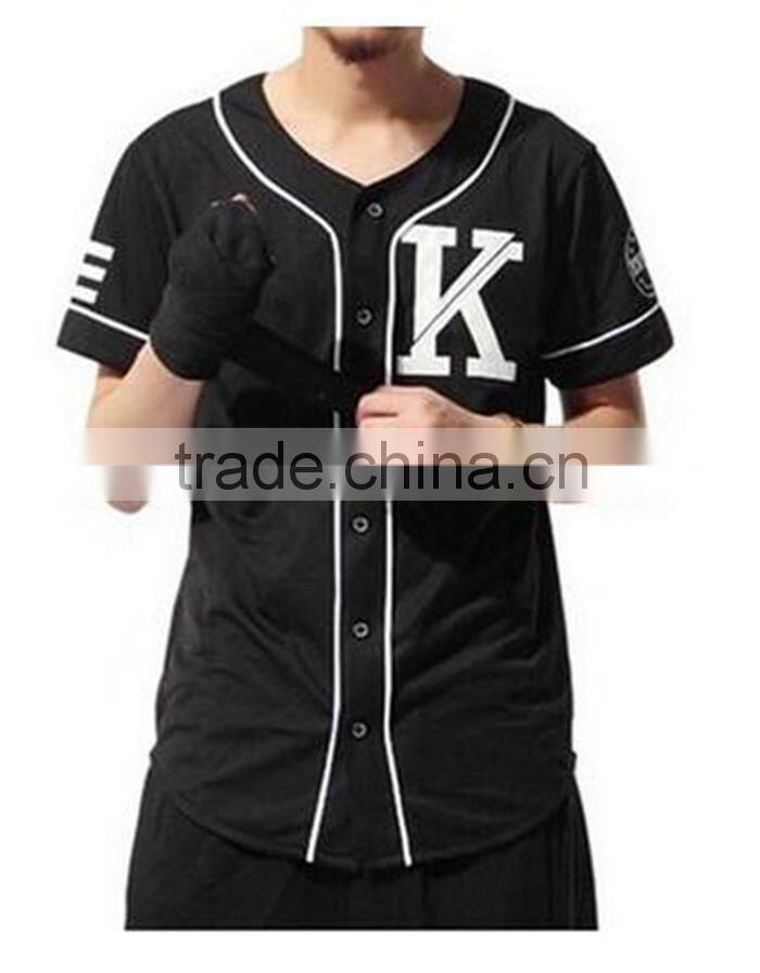 New products 2016 custom blank baseball jerseys wholesale with sublimation printing