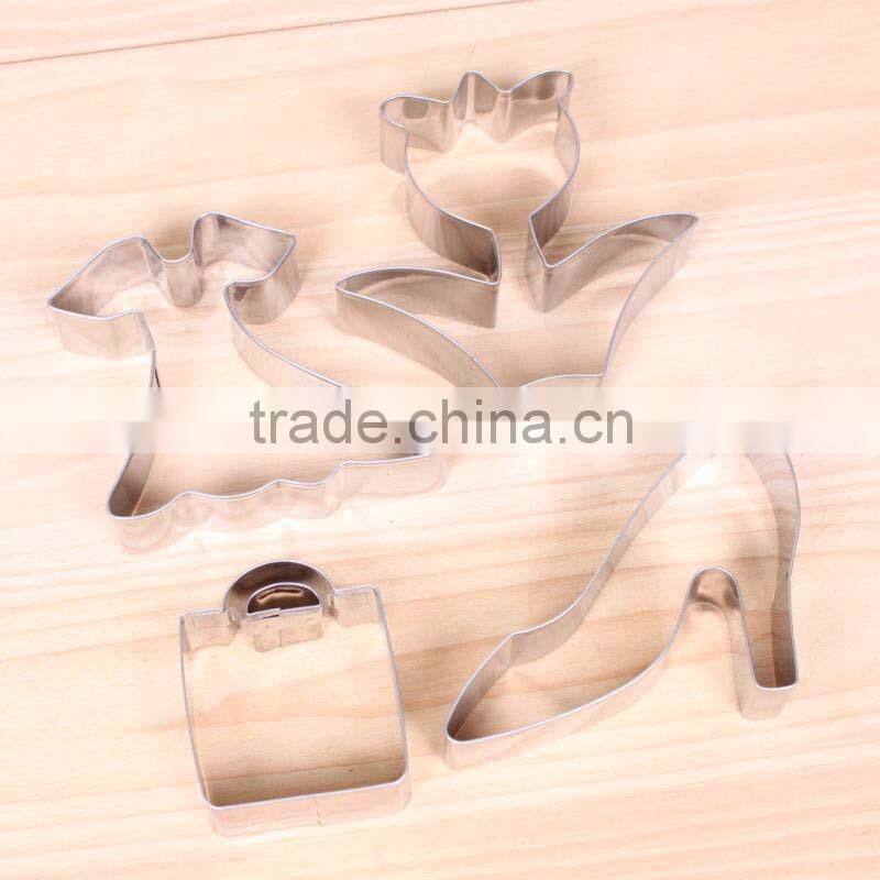 YangJiang factory different cute shape stainless steel cookie mould