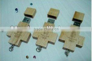 Heart shape Wooden USB Flash Drive