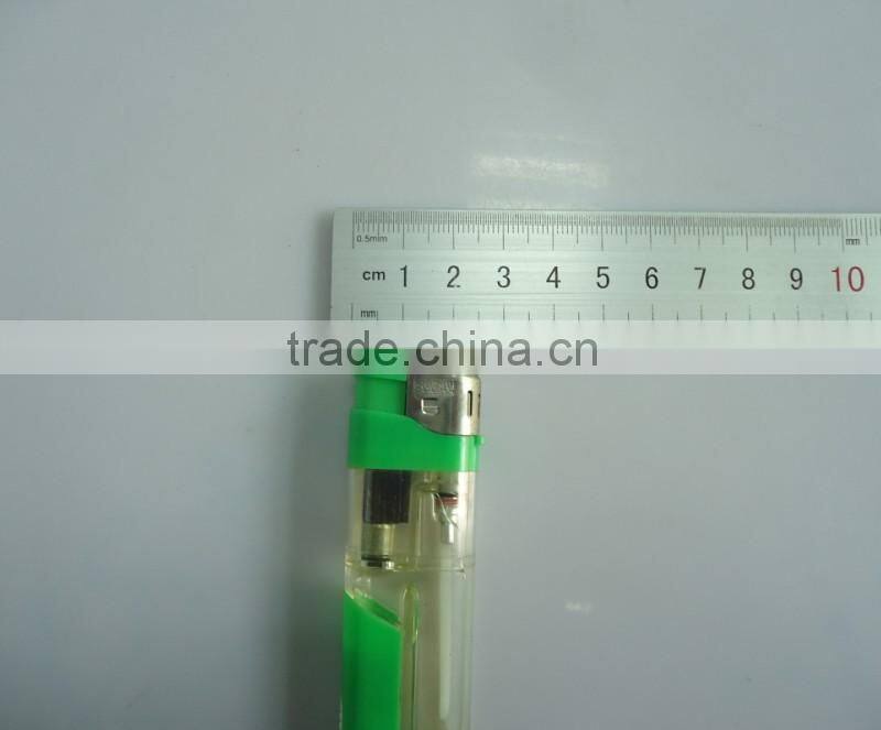 8.1cm transparent refillable electronic lighter led lighter for cigarette