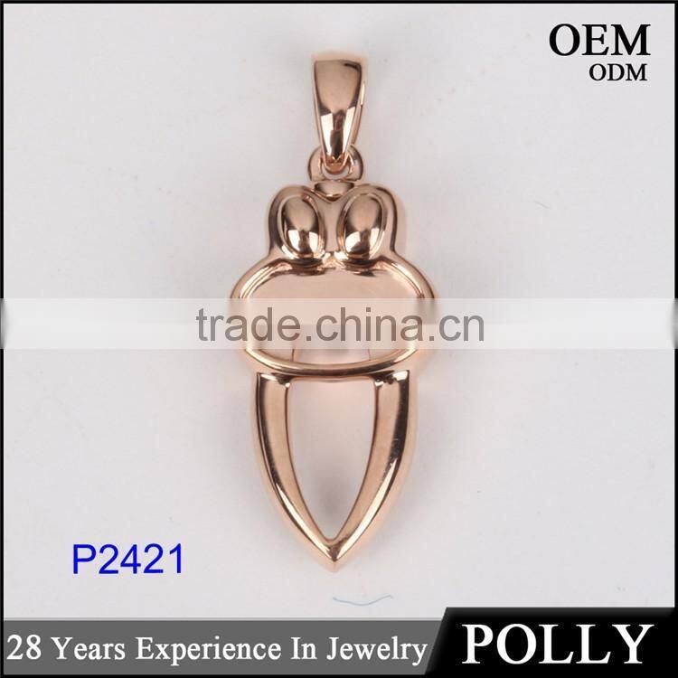 OEM fashion hollow sterling silver 925 pendant necklace