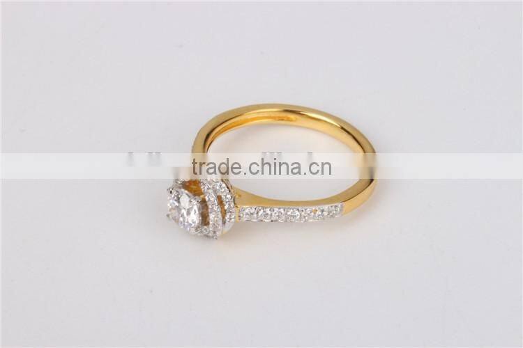 925 Sterling Silver Cubic Zircon Silver Ring Design Wholesale Wedding Ring