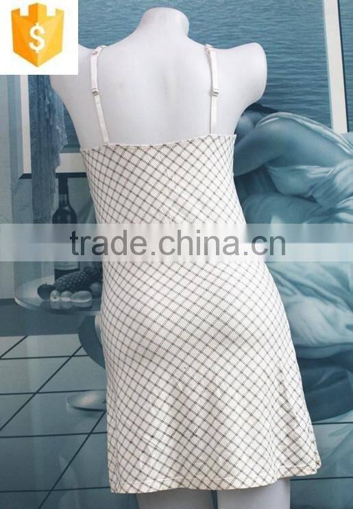 Simple style Low black lace necktie nighty dress/shapewear