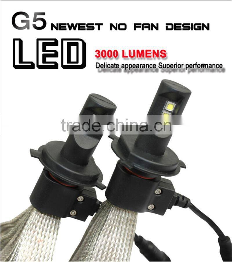 Newest !!! Efficient heat dissipation 2500LM car H7 led headlight 12V -24V with two years warranty