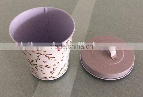 factory direct decorative crafts tin metal buckets pails with lid