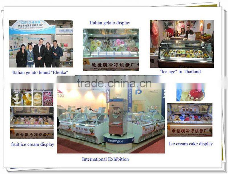 Gelato dipping display freezer (CE Approved)