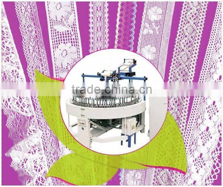 Double Sizde 1.14" Facotry Wholesale Cheap Crochet Natural White 100% Korean Lace Fabric for Graments Accessory